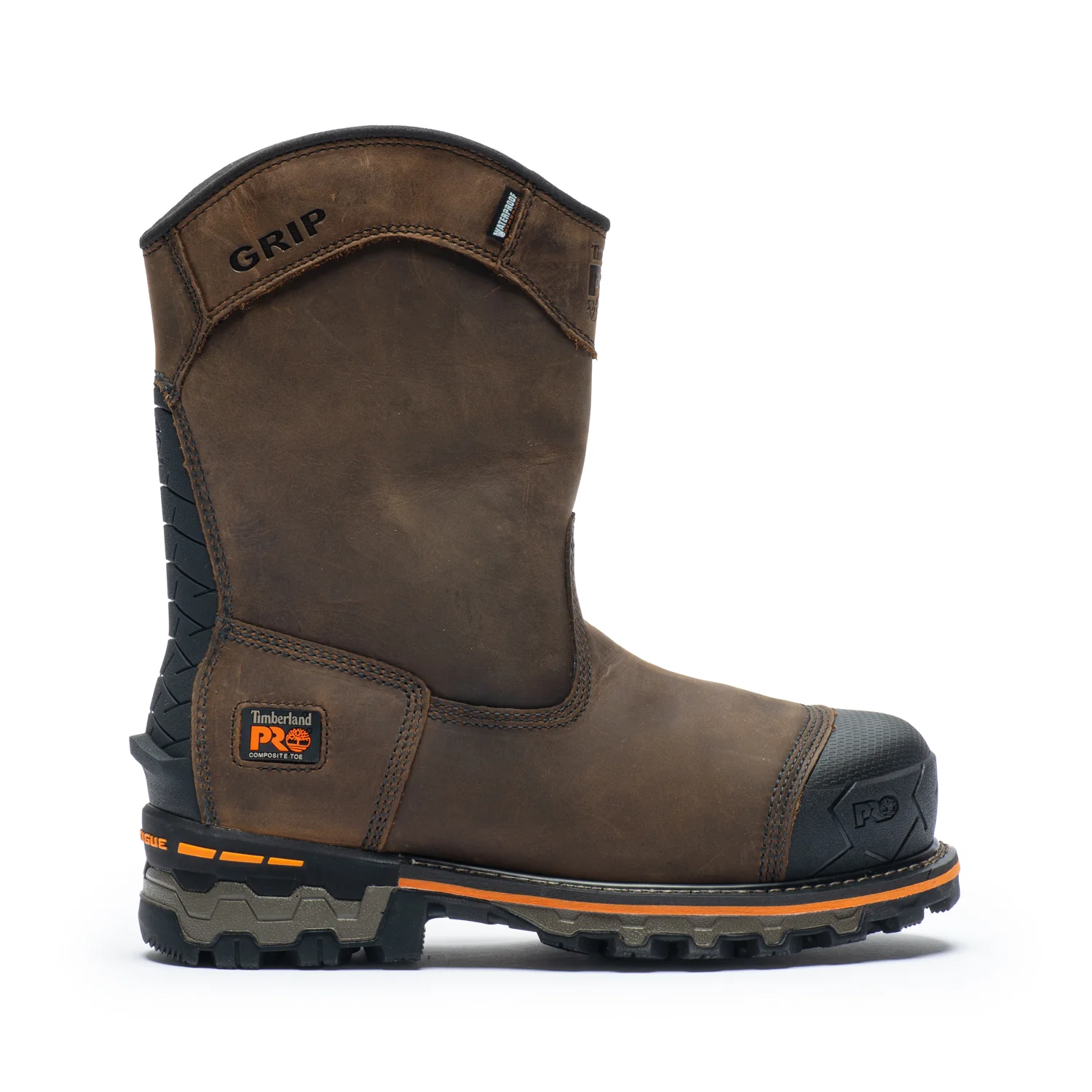 Boondock Pull-On Men's 8" Composite Toe Work Boots A4499 - Image 2