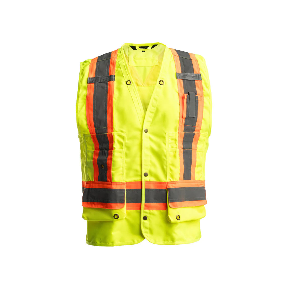 Delux Surveyor Hi-Vis Green Vest - TV20HVG