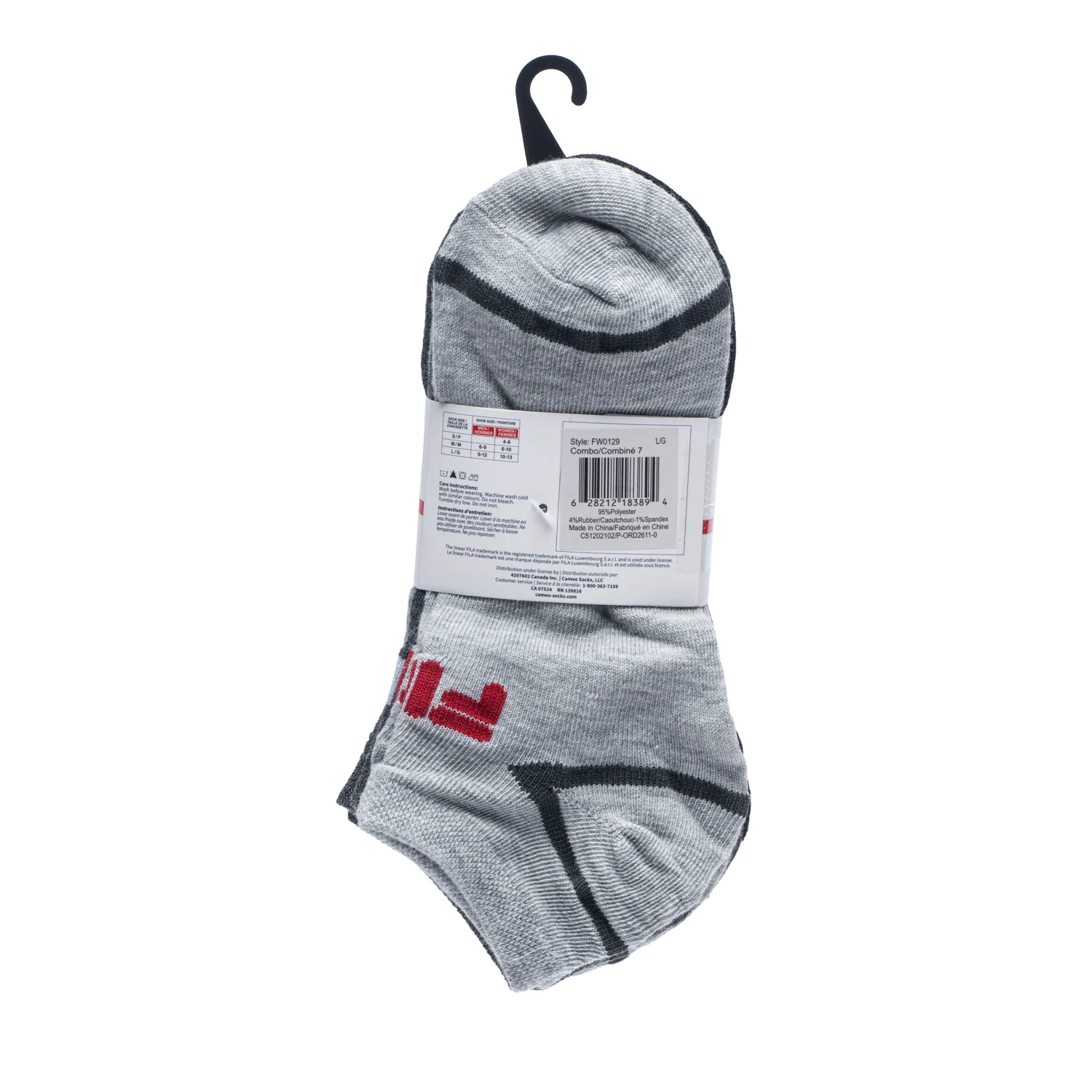 Fila Athletic Lifestyle Low Cut Socks (6-PK) - S0129AC - Image 7