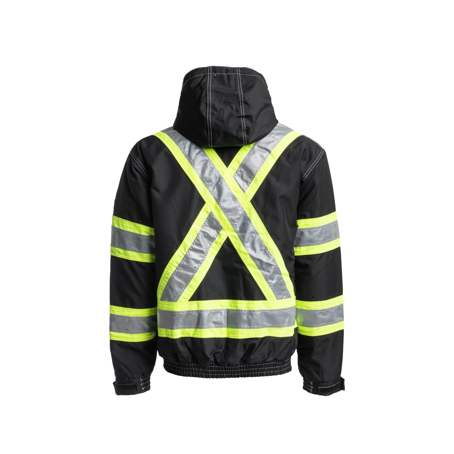 Hi-Vis Black Safety Bomber - SJ20HVB - Limited Stock - Image 2
