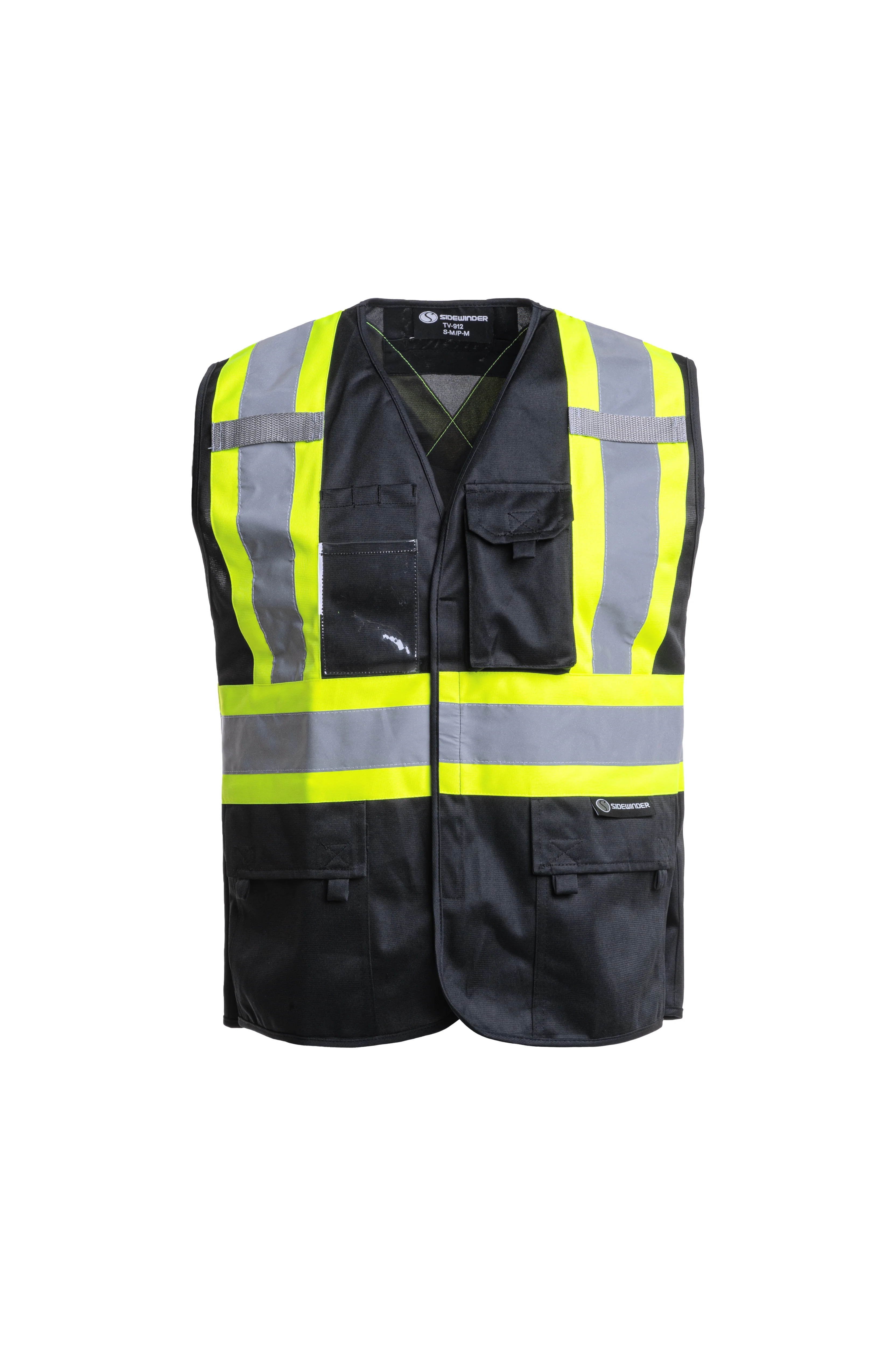 Hi-Vis Black Safety Vest - TV-912