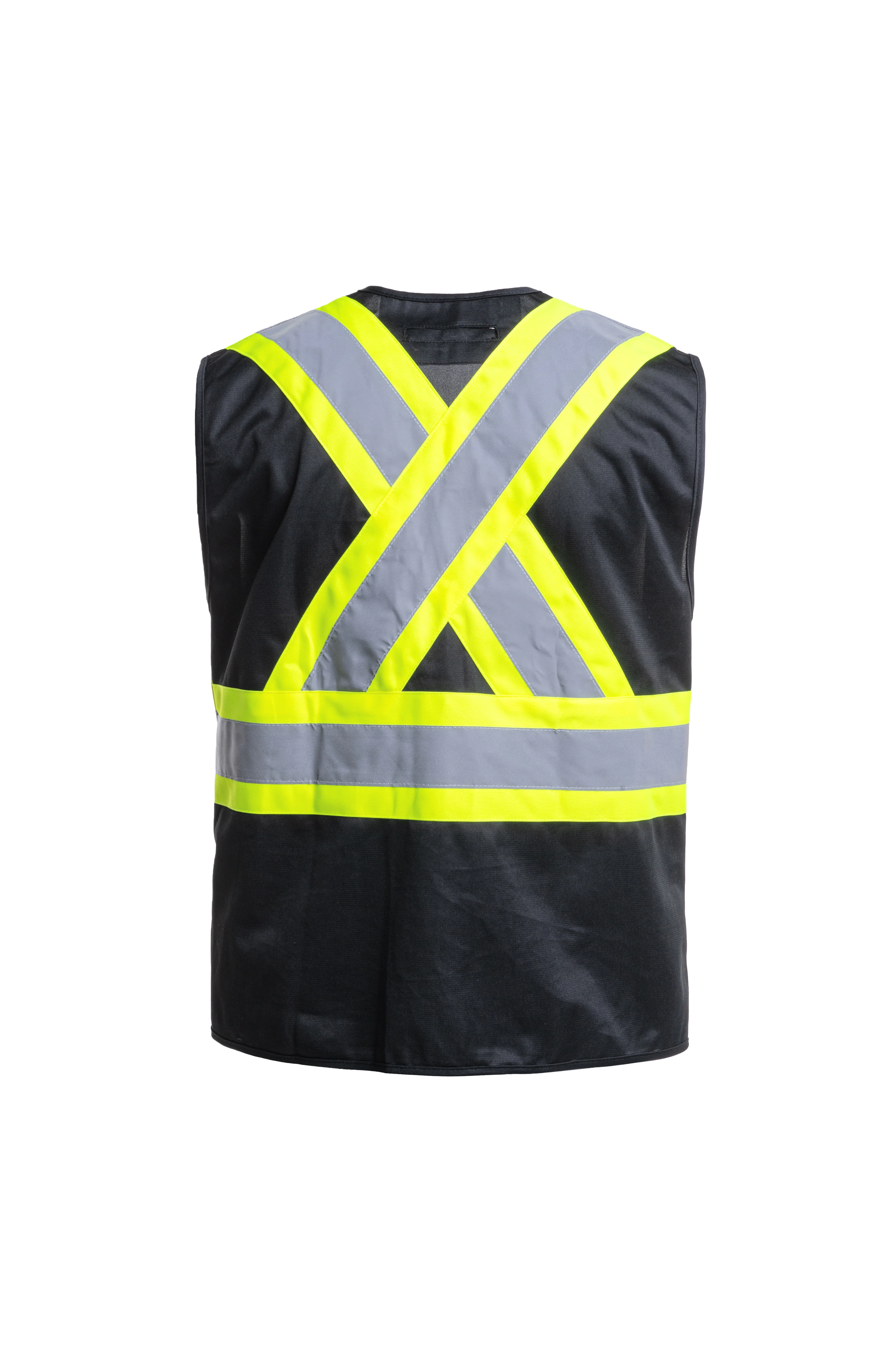 Hi-Vis Black Safety Vest - TV-912 - Image 2