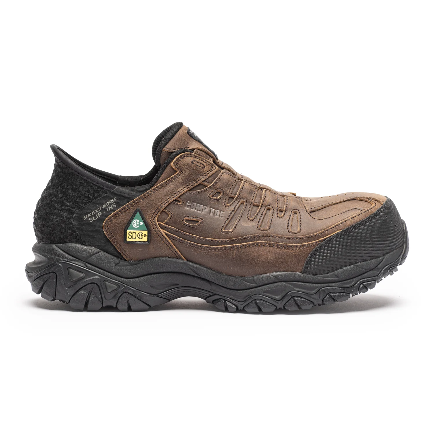 Holdredge-Ryker Men's Composite Toe Slip On Safety Shoes 200234BRN - Image 4