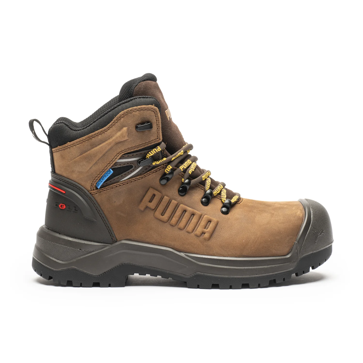Puma Iron Brown Men's 6" Waterproof Composite Toe Work Boots 632713 - Image 4