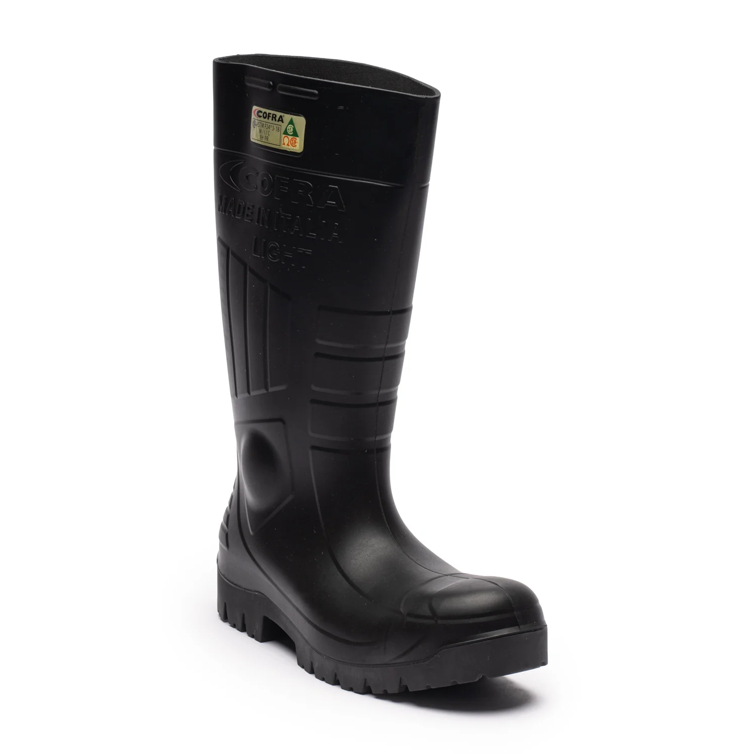 LIGHT Unisex 15" Composite Toe Rubber Work Boots C00090BLK