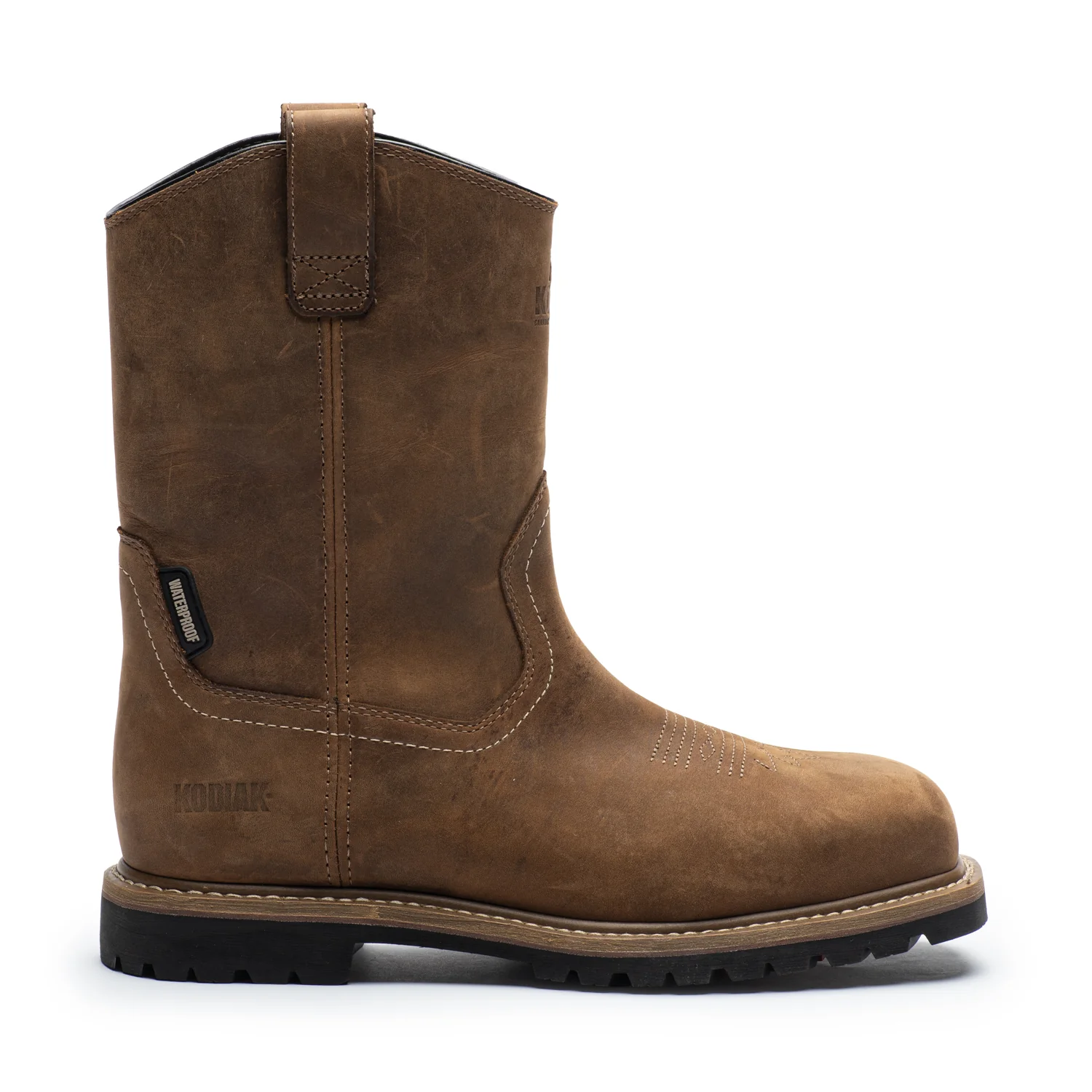 Lundbreck Men's Waterproof 8" Pull-On Work Boots 837CBN - Image 2