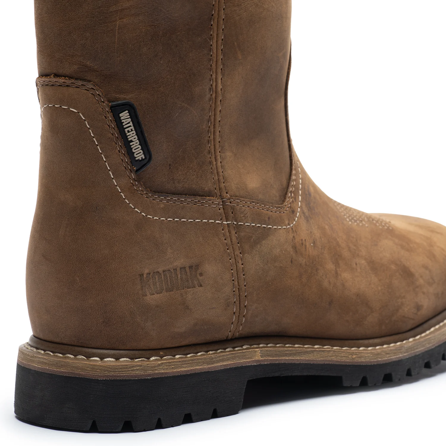 Lundbreck Men's Waterproof 8" Pull-On Work Boots 837CBN - Image 4