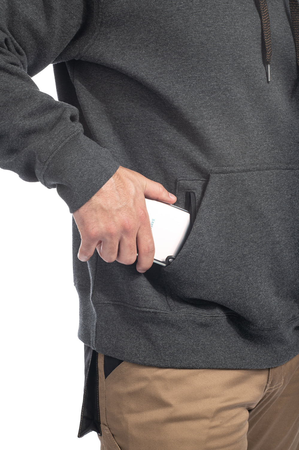 Men’s Work Hoodie - TK-1837GRY - Image 5