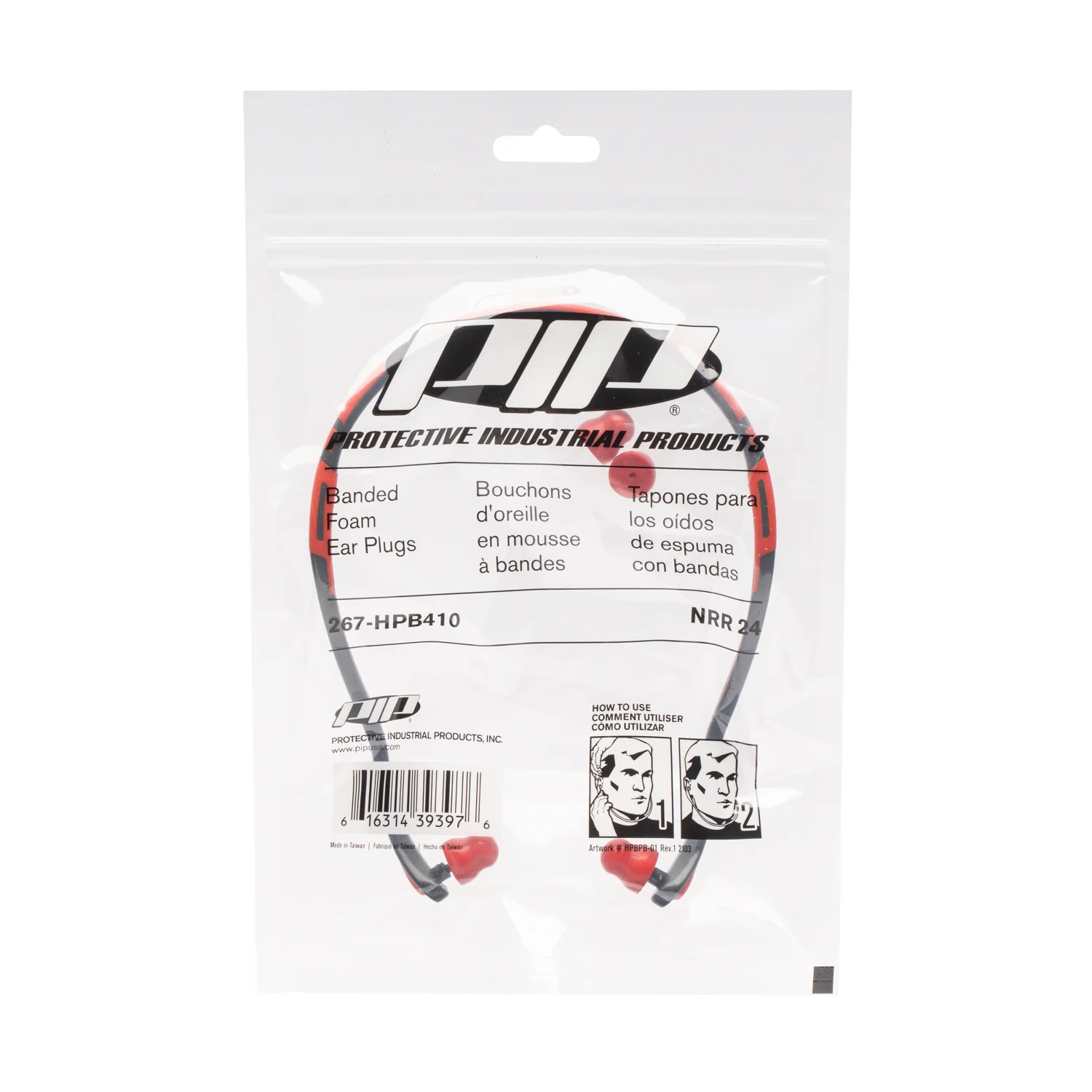 PIP Banded Ear Plugs - NP267HPB - Image 2
