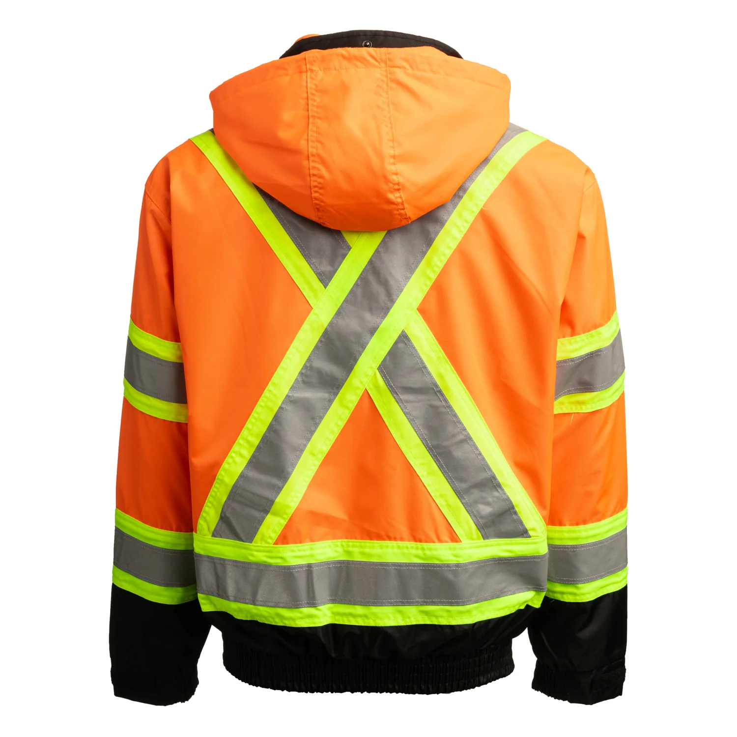 Poly Oxford 3-in-1 Hi-Vis Safety Bomber Jacket - S413HVO - Image 2
