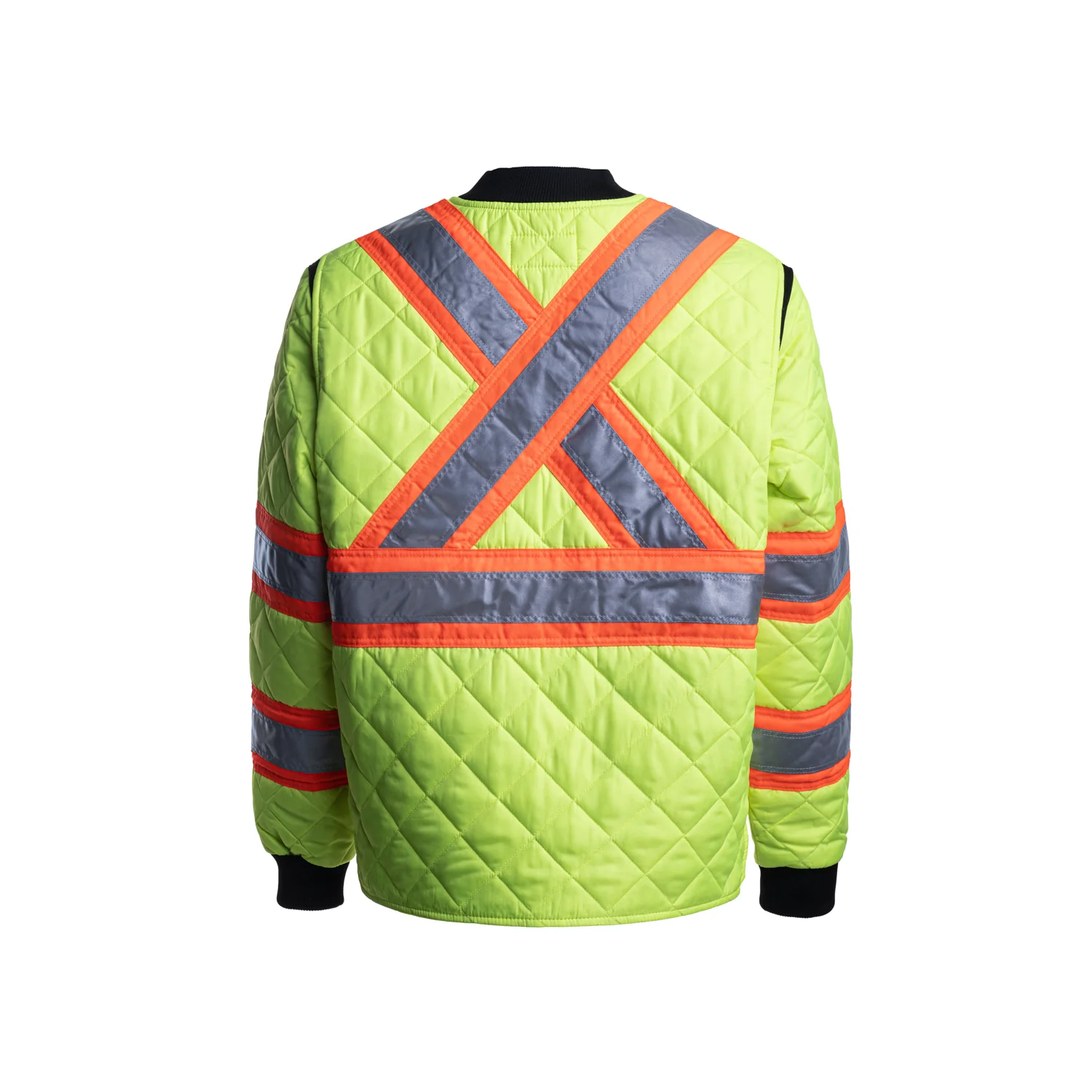 Hi-Vis Green Quilted Jacket - S43211HVG - Image 2