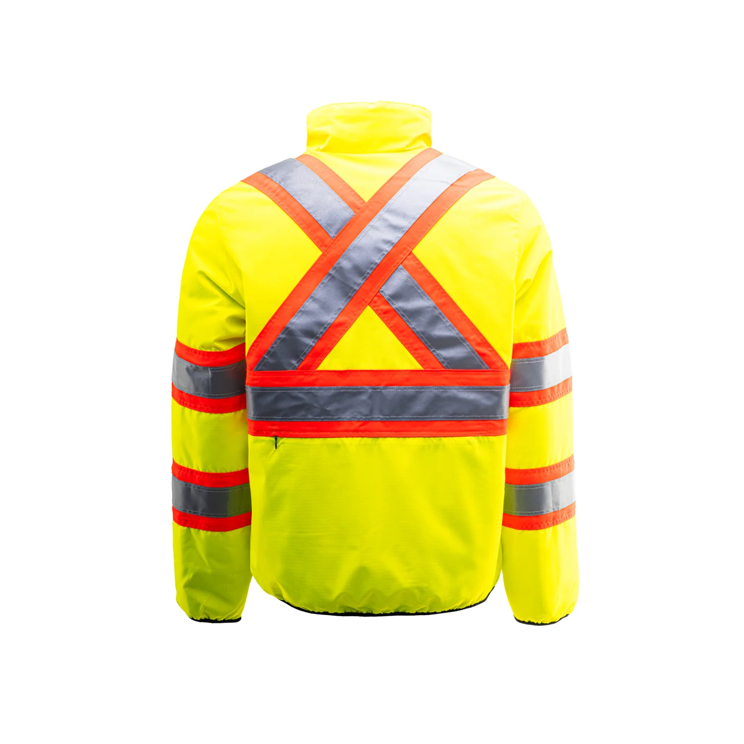 Ripstop Reversible Hi-Vis Green Jacket - SJ27HVG - Image 2