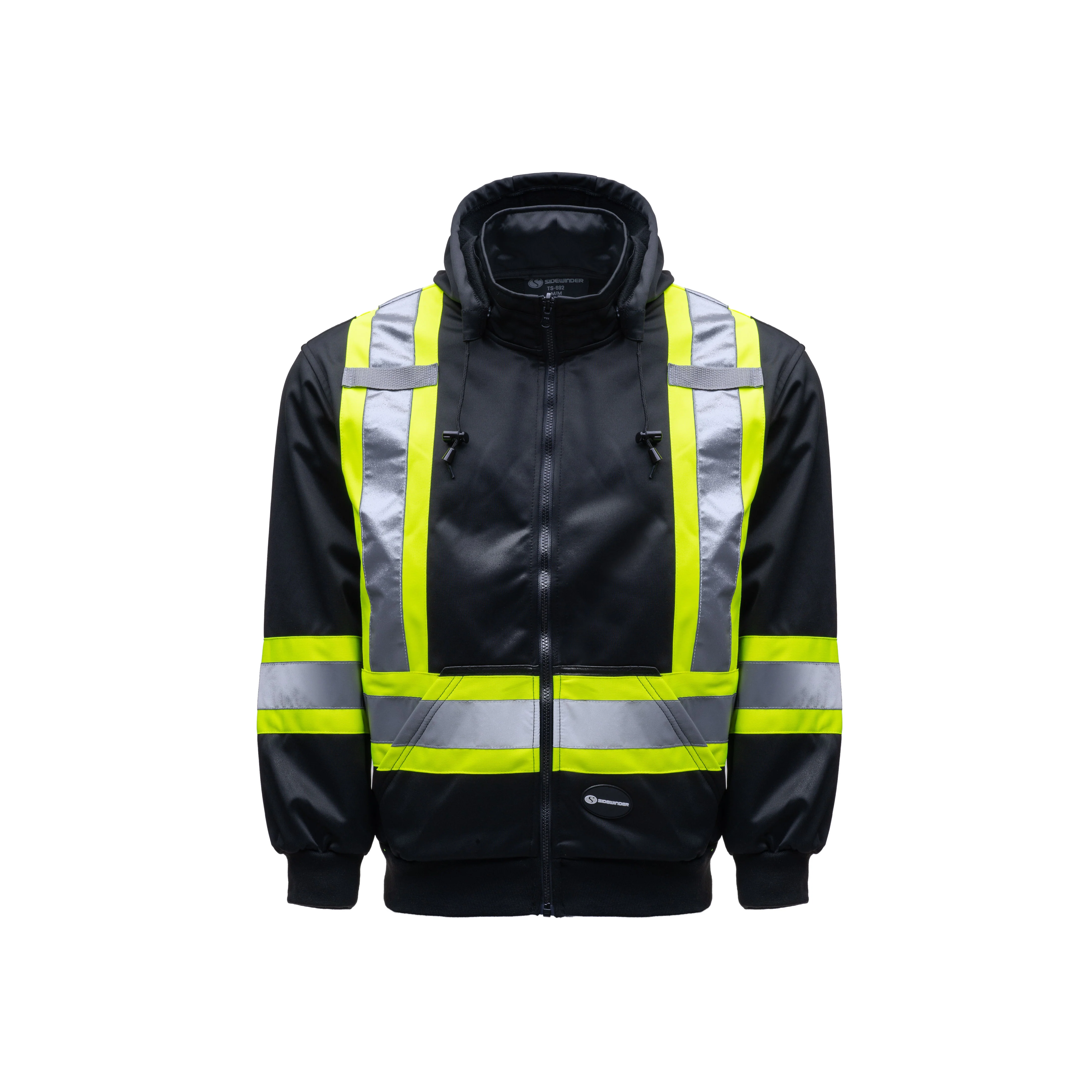 Hi-Vis Black Hoodie - TS-692