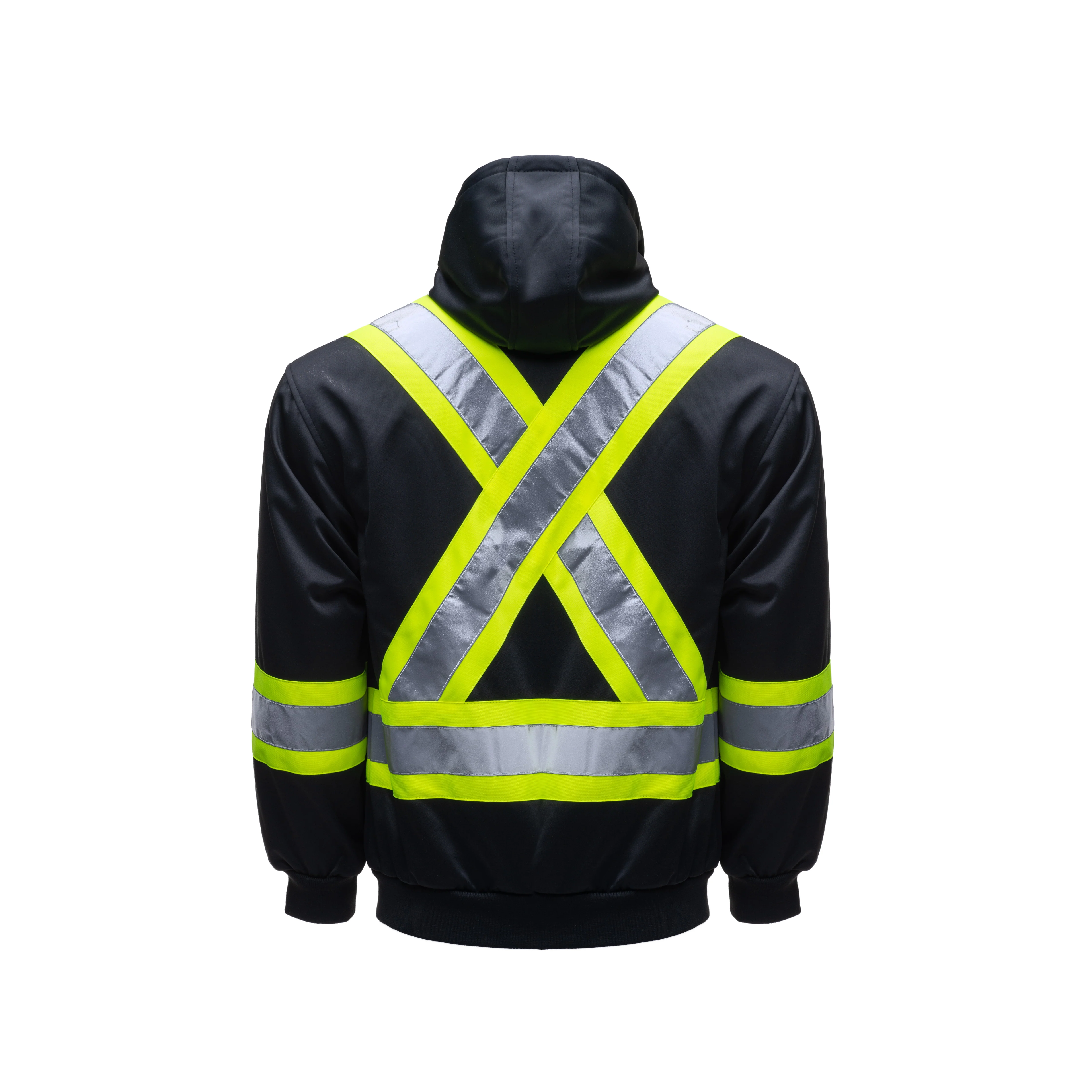 Hi-Vis Black Hoodie - TS-692 - Image 2