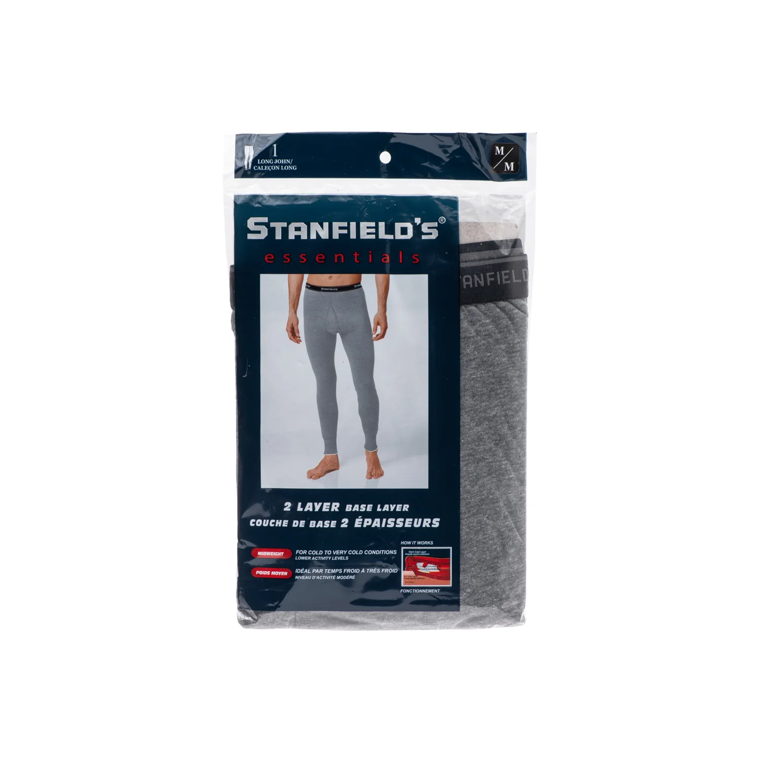 Stanfield's Essentials Men's 2 Layer Thermal Long Johns - U9546 - Image 2