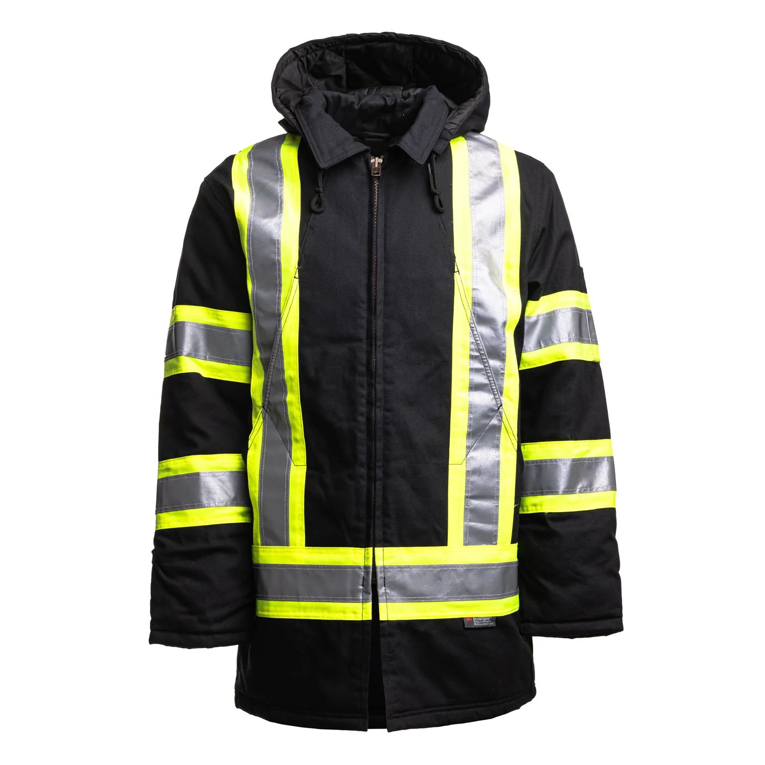 Safety Parka Hi-vis Black - S15711HVB