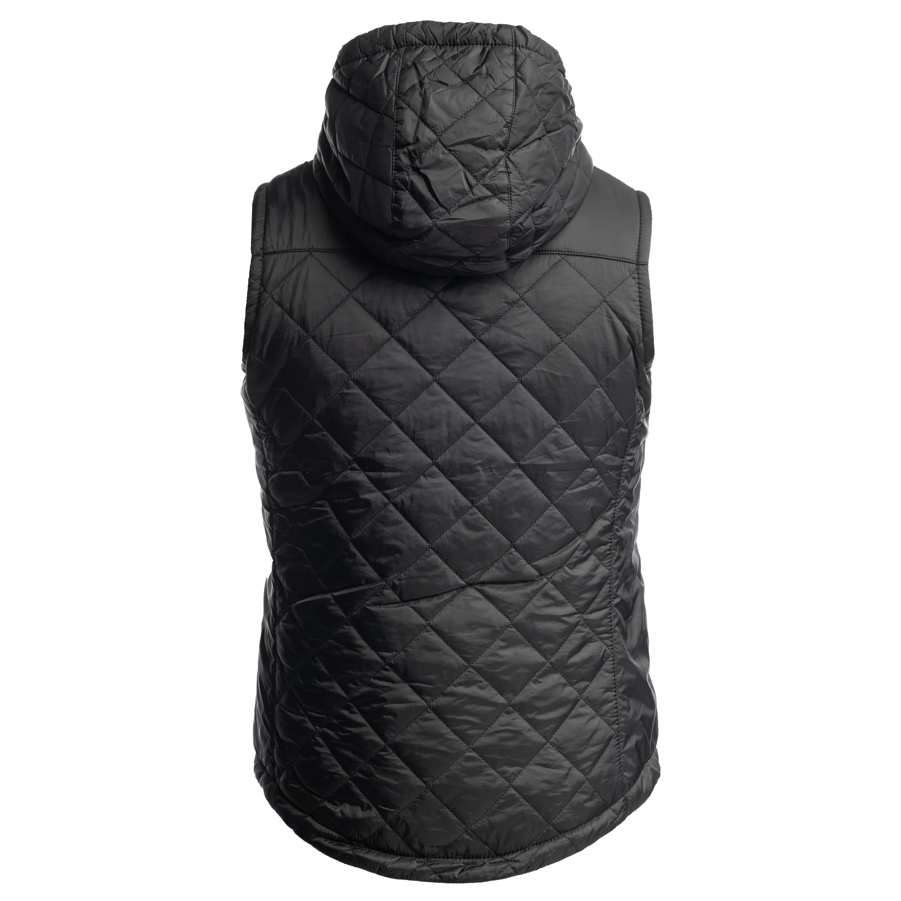 Women's Quilted Sherpa Lined Vest - WV10BLK - Image 2