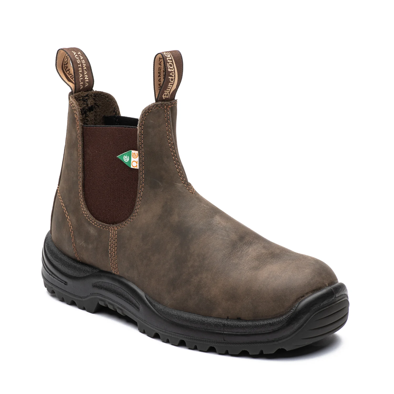 Blundstone 180 Brown Men's Slip-on Steel Toe Work & Safety Boot